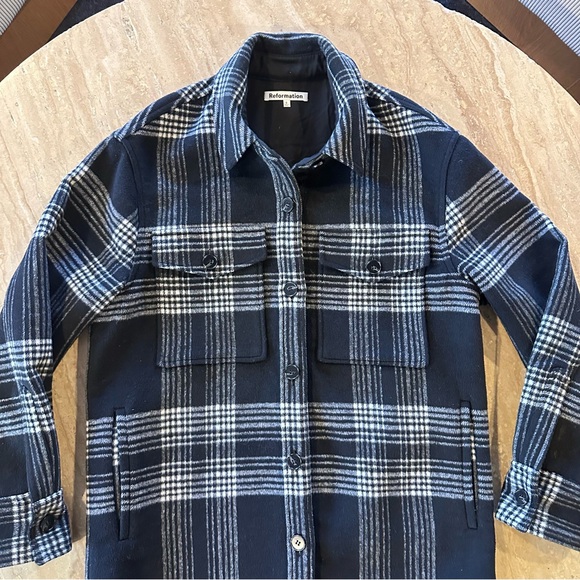 Reformation Giles Plaid Jacket - Picture 6 of 7